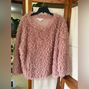 Sky’s the limit Faux Fur Fuzzy sweater